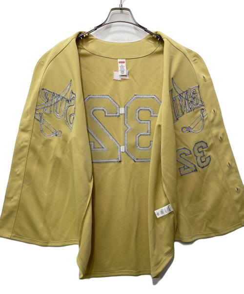 SUPREME（シュプリーム）Supreme (シュプリーム) 半袖カットソー ベージュ×パープル サイズ:Lの古着・服飾アイテム
