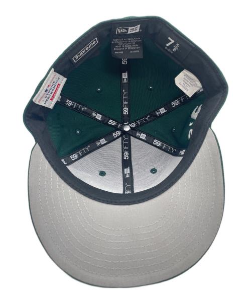 SUPREME（シュプリーム）SUPREME (シュプリーム) GENUINE MERCHANDISE (ジェニュイン マーチャンダイズ) New Era (ニューエラ) キャップ グリーン サイズ:7 5/8 60.6cmの古着・服飾アイテム