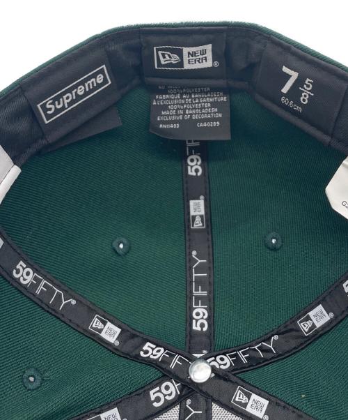 SUPREME（シュプリーム）SUPREME (シュプリーム) GENUINE MERCHANDISE (ジェニュイン マーチャンダイズ) New Era (ニューエラ) キャップ グリーン サイズ:7 5/8 60.6cmの古着・服飾アイテム