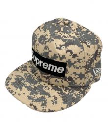 SUPREME×GENUINE MERCHANDISE×New Era（シュプリーム×ジェニュイン マーチャンダイズ×ニューエラ）の古着「キャップ」｜ホワイト×ブラック