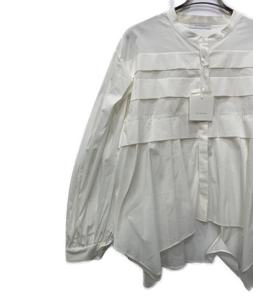 chignon（シニヨン）chignon (シニヨン) 長袖ブラウス ホワイト サイズ:F 未使用品の古着・服飾アイテム