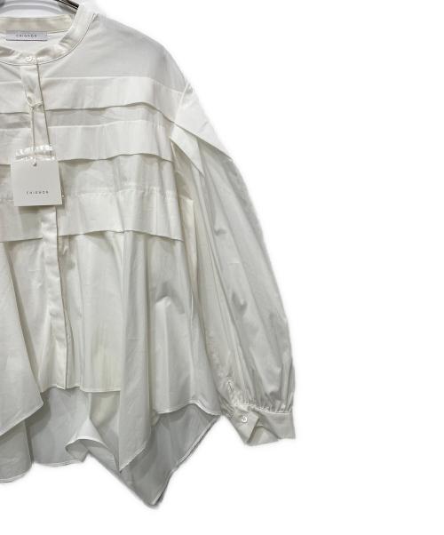 chignon（シニヨン）chignon (シニヨン) 長袖ブラウス ホワイト サイズ:F 未使用品の古着・服飾アイテム