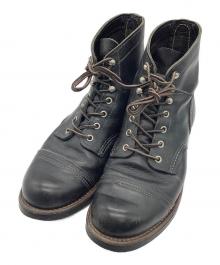 RED WING（レッドウィング）の古着「IRON RANGE BOOTS」｜ブラック