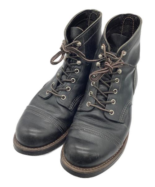 RED WING（レッドウィング）RED WING (レッドウィング) IRON RANGE BOOTS ブラック サイズ:26.5の古着・服飾アイテム