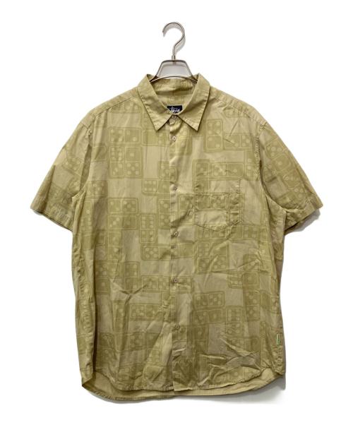 stussy（ステューシー）stussy (ステューシー) 半袖シャツ ベージュ サイズ:XLの古着・服飾アイテム