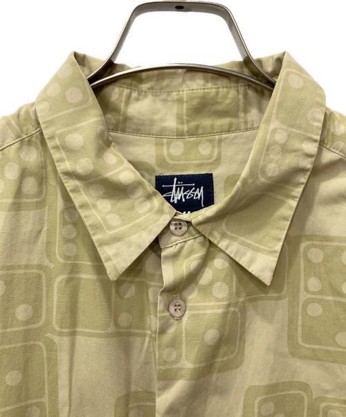 stussy（ステューシー）stussy (ステューシー) 半袖シャツ ベージュ サイズ:XLの古着・服飾アイテム