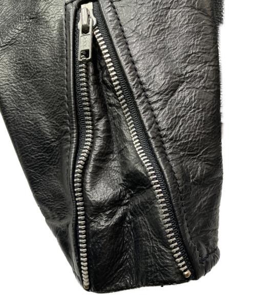 HARLEY-DAVIDSON（ハーレーダビッドソン）HARLEY-DAVIDSON (ハーレーダビッドソン) レザーライダースジャケット ブルー サイズ:Lの古着・服飾アイテム