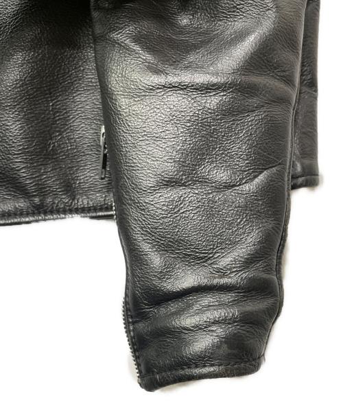 HARLEY-DAVIDSON（ハーレーダビッドソン）HARLEY-DAVIDSON (ハーレーダビッドソン) レザーライダースジャケット ブルー サイズ:Lの古着・服飾アイテム