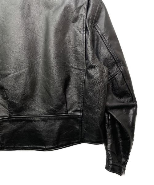 HARLEY-DAVIDSON（ハーレーダビッドソン）HARLEY-DAVIDSON (ハーレーダビッドソン) レザーライダースジャケット ブルー サイズ:Lの古着・服飾アイテム