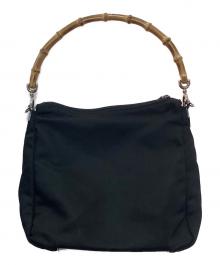 GUCCI（グッチ）の古着「バンブー　2WAYバッグ」｜ブラック