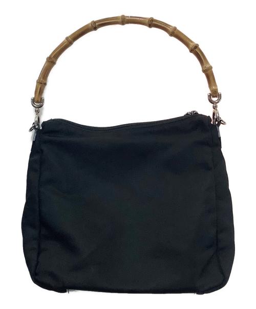 GUCCI（グッチ）GUCCI (グッチ) バンブー　2WAYバッグ ブラックの古着・服飾アイテム