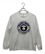 Aape BY A BATHING APEエーエイプ バイ アベイシングエイプ）の古着「長袖カットソー」｜ホワイト