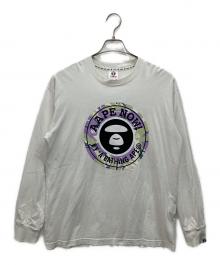 Aape BY A BATHING APE（エーエイプ バイ アベイシングエイプ）の古着「長袖カットソー」｜ホワイト