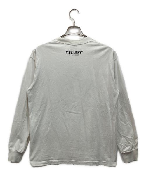 Aape BY A BATHING APE（エーエイプ バイ アベイシングエイプ）Aape BY A BATHING APE (エーエイプ バイ アベイシングエイプ) 長袖カットソー ホワイト サイズ:Sの古着・服飾アイテム