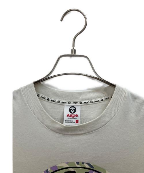 Aape BY A BATHING APE（エーエイプ バイ アベイシングエイプ）Aape BY A BATHING APE (エーエイプ バイ アベイシングエイプ) 長袖カットソー ホワイト サイズ:Sの古着・服飾アイテム
