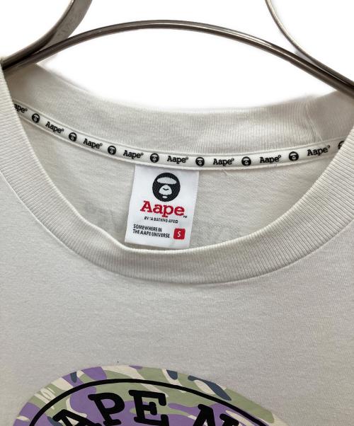 Aape BY A BATHING APE（エーエイプ バイ アベイシングエイプ）Aape BY A BATHING APE (エーエイプ バイ アベイシングエイプ) 長袖カットソー ホワイト サイズ:Sの古着・服飾アイテム
