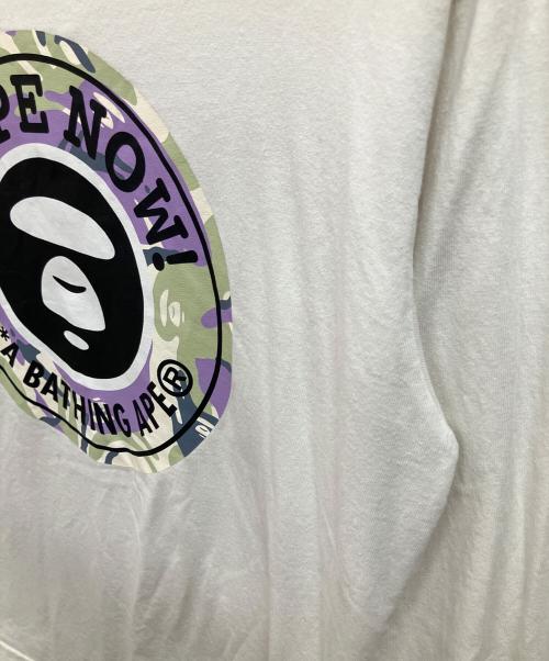 Aape BY A BATHING APE（エーエイプ バイ アベイシングエイプ）Aape BY A BATHING APE (エーエイプ バイ アベイシングエイプ) 長袖カットソー ホワイト サイズ:Sの古着・服飾アイテム