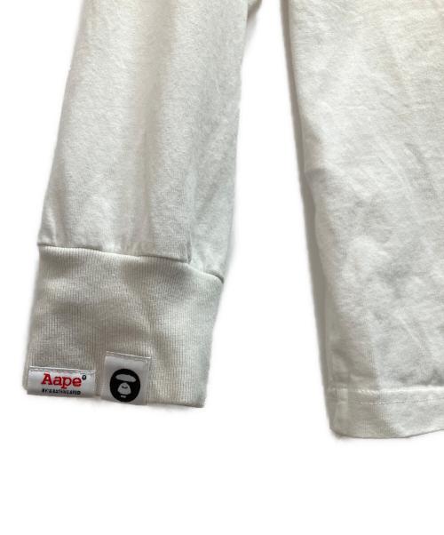 Aape BY A BATHING APE（エーエイプ バイ アベイシングエイプ）Aape BY A BATHING APE (エーエイプ バイ アベイシングエイプ) 長袖カットソー ホワイト サイズ:Sの古着・服飾アイテム