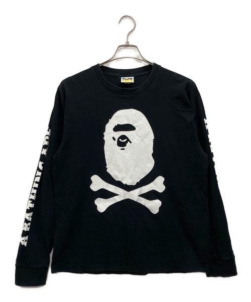 A BATHING APE（アベイシングエイプ）A BATHING APE (アベイシングエイプ) 長袖カットソー ブラック サイズ:Lの古着・服飾アイテム
