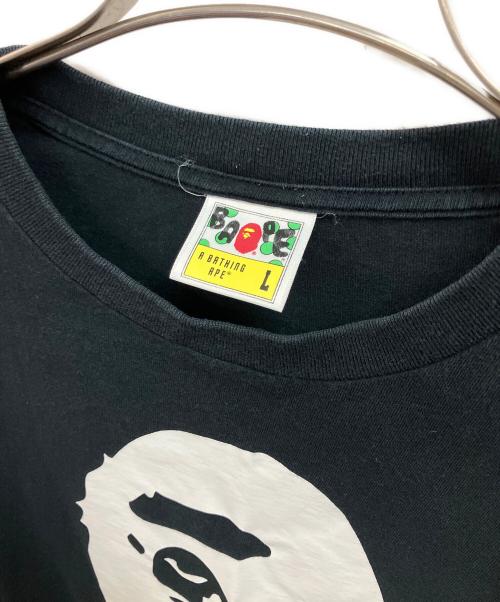 A BATHING APE（アベイシングエイプ）A BATHING APE (アベイシングエイプ) 長袖カットソー ブラック サイズ:Lの古着・服飾アイテム