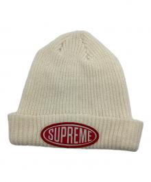 SUPREME（シュプリーム）の古着「Oval Patch Beanie」｜ホワイト