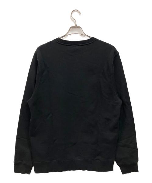 stussy（ステューシー）stussy (ステューシー) アーチロゴ　スウェット ブラック×ブルー サイズ:Mの古着・服飾アイテム