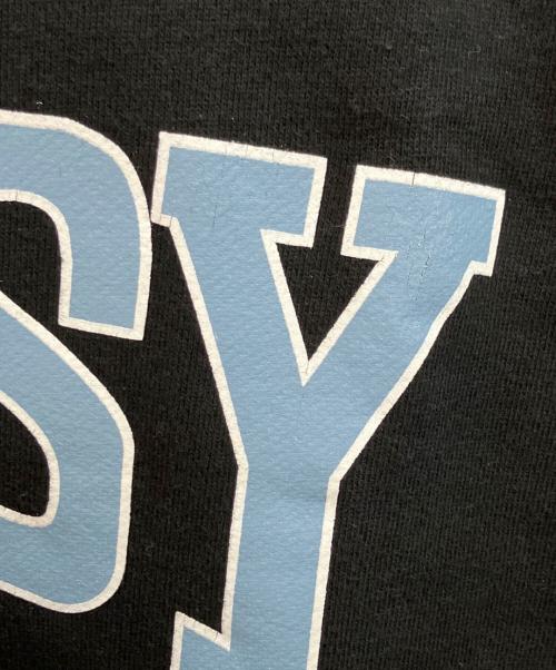 stussy（ステューシー）stussy (ステューシー) アーチロゴ　スウェット ブラック×ブルー サイズ:Mの古着・服飾アイテム