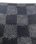 中古・古着 LOUIS VUITTON (ルイ ヴィトン) エシャルプ・プティ ダミエ　マフラー ブラック×グレー：25000円