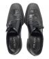 中古・古着 PRADA (プラダ) ブラッシュドレザー ダービーシューズ ブラック サイズ:8：50000円