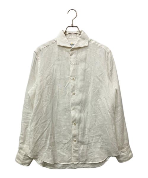 giannetto（ジャンネット）giannetto (ジャンネット) リネンシャツ ホワイト サイズ:41の古着・服飾アイテム