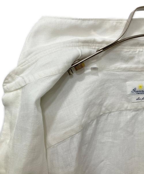 giannetto（ジャンネット）giannetto (ジャンネット) リネンシャツ ホワイト サイズ:41の古着・服飾アイテム