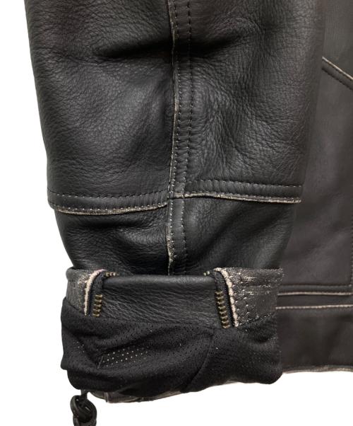 HARLEY-DAVIDSON（ハーレーダビッドソン）HARLEY-DAVIDSON (ハーレーダビッドソン) シングルライダースジャケット ブラック サイズ:Mの古着・服飾アイテム