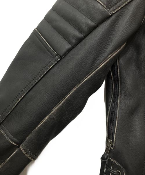 HARLEY-DAVIDSON（ハーレーダビッドソン）HARLEY-DAVIDSON (ハーレーダビッドソン) シングルライダースジャケット ブラック サイズ:Mの古着・服飾アイテム