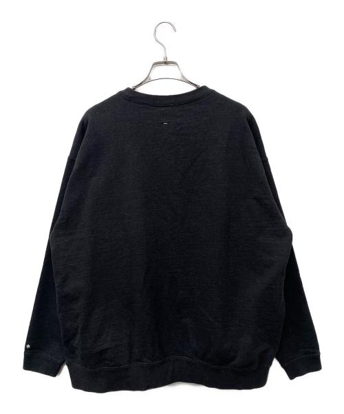 Snow peak（スノーピーク）snow peak (スノーピーク) クルーネックスウェット ブラック サイズ:Largeの古着・服飾アイテム