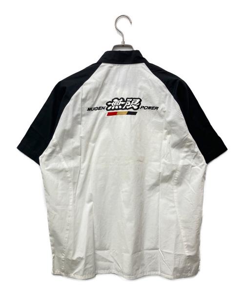 HONDA Racing（ホンダレーシング）HONDA Racing (ホンダレーシング) 半袖シャツ ホワイト×ブラック サイズ:Lの古着・服飾アイテム