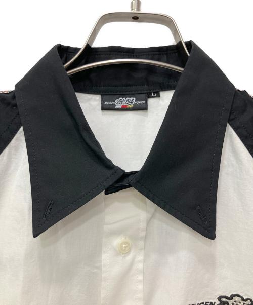 HONDA Racing（ホンダレーシング）HONDA Racing (ホンダレーシング) 半袖シャツ ホワイト×ブラック サイズ:Lの古着・服飾アイテム