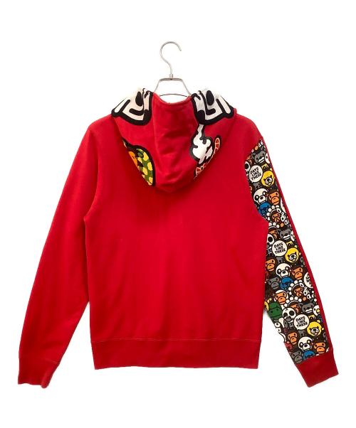 A BATHING APE（アベイシングエイプ）A BATHING APE (アベイシングエイプ) ジップパーカー レッド サイズ:Mの古着・服飾アイテム