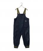 Maden Workwearメイデンワークウェアー）の古着「海軍ミリタリーオーバーオールサロペットデニムパンツ」｜インディゴ