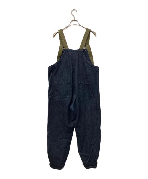 Maden Workwear（メイデンワークウェアー）Maden workwear (メイデンワークウェアー) 海軍ミリタリーオーバーオールサロペットデニムパンツ インディゴ サイズ:XXLの古着・服飾アイテム