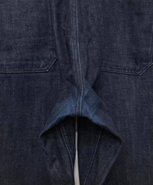 Maden Workwear（メイデンワークウェアー）Maden workwear (メイデンワークウェアー) 海軍ミリタリーオーバーオールサロペットデニムパンツ インディゴ サイズ:XXLの古着・服飾アイテム