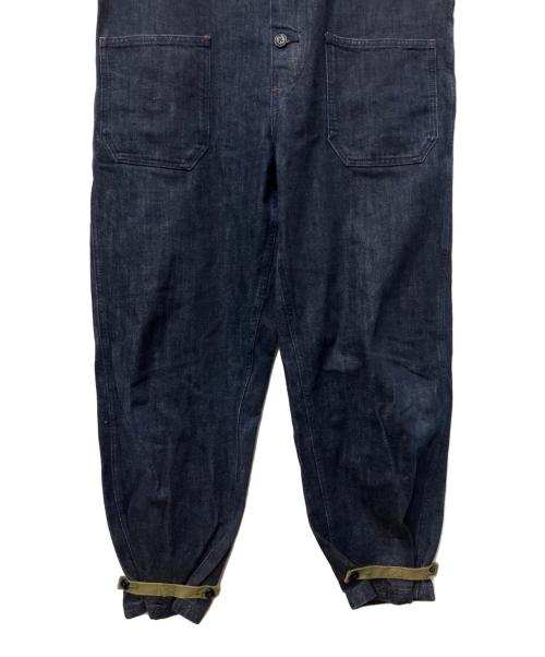Maden Workwear（メイデンワークウェアー）Maden workwear (メイデンワークウェアー) 海軍ミリタリーオーバーオールサロペットデニムパンツ インディゴ サイズ:XXLの古着・服飾アイテム