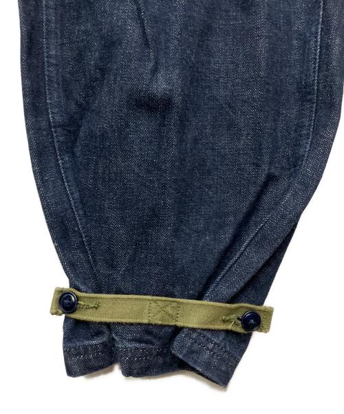 Maden Workwear（メイデンワークウェアー）Maden workwear (メイデンワークウェアー) 海軍ミリタリーオーバーオールサロペットデニムパンツ インディゴ サイズ:XXLの古着・服飾アイテム