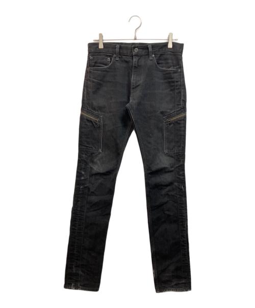 UNDERCOVER（アンダーカバー）UNDERCOVER (アンダーカバー) デニムカーゴパンツ ブラック サイズ:2の古着・服飾アイテム
