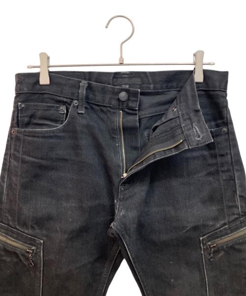 UNDERCOVER（アンダーカバー）UNDERCOVER (アンダーカバー) デニムカーゴパンツ ブラック サイズ:2の古着・服飾アイテム