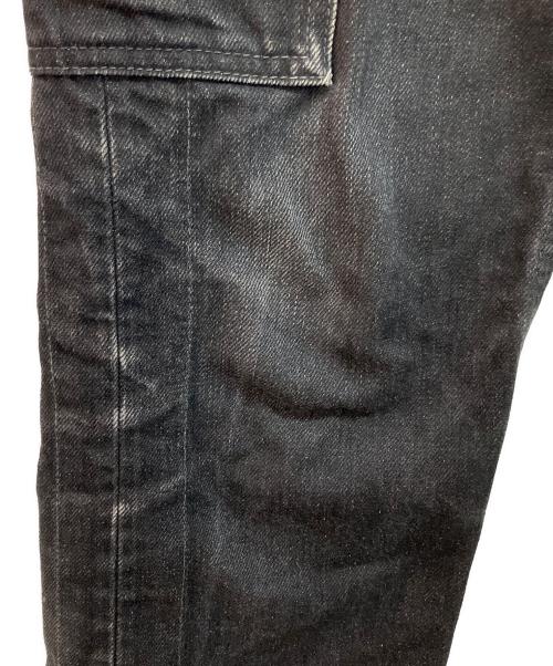 UNDERCOVER（アンダーカバー）UNDERCOVER (アンダーカバー) デニムカーゴパンツ ブラック サイズ:2の古着・服飾アイテム