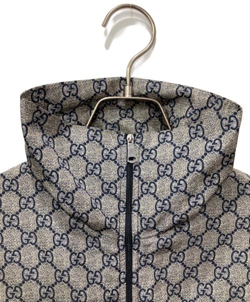 GUCCI（グッチ）GUCCI (グッチ) テクニカルジャージジャケット グレー×ネイビー サイズ:Sの古着・服飾アイテム