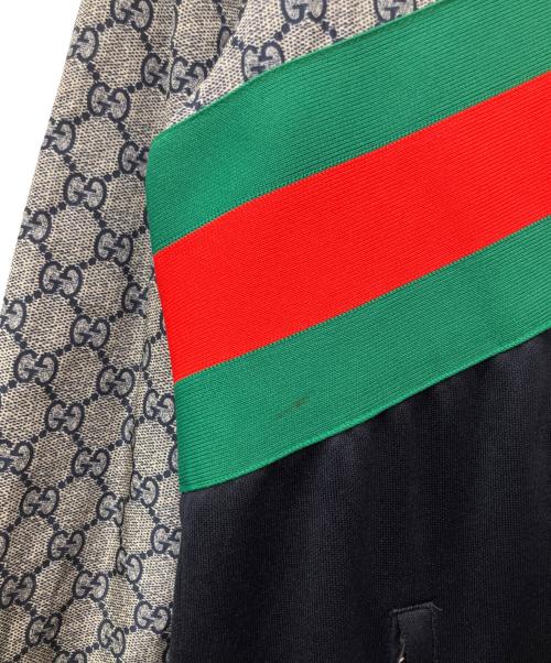 GUCCI（グッチ）GUCCI (グッチ) テクニカルジャージジャケット グレー×ネイビー サイズ:Sの古着・服飾アイテム