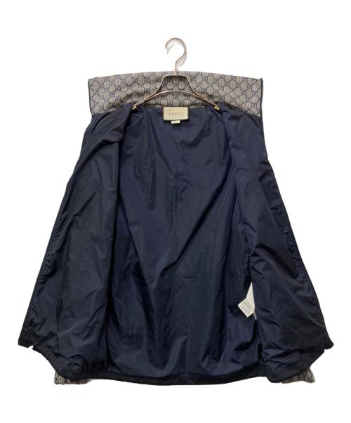 GUCCI（グッチ）GUCCI (グッチ) テクニカルジャージジャケット グレー×ネイビー サイズ:Sの古着・服飾アイテム