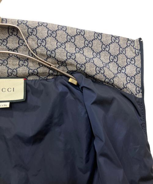 GUCCI（グッチ）GUCCI (グッチ) テクニカルジャージジャケット グレー×ネイビー サイズ:Sの古着・服飾アイテム