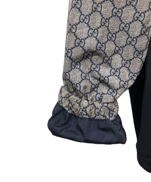 GUCCI（グッチ）GUCCI (グッチ) テクニカルジャージジャケット グレー×ネイビー サイズ:Sの古着・服飾アイテム